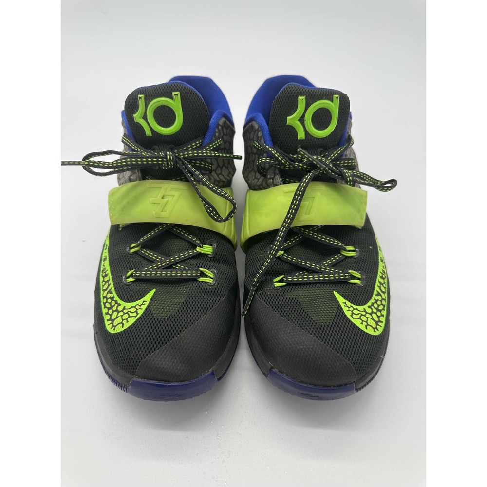 Nike KD VII 7 "Electric Eel" Pewter/lime sneakers Size 7 Youth